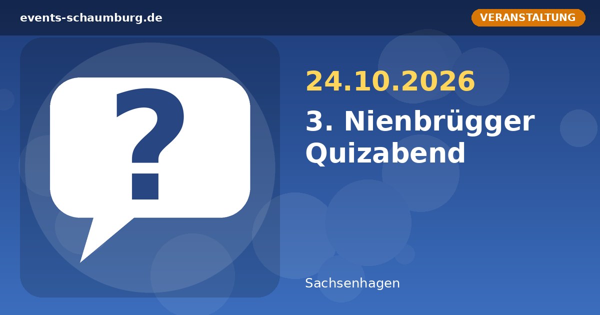 3. Nienbrügger Quizabend