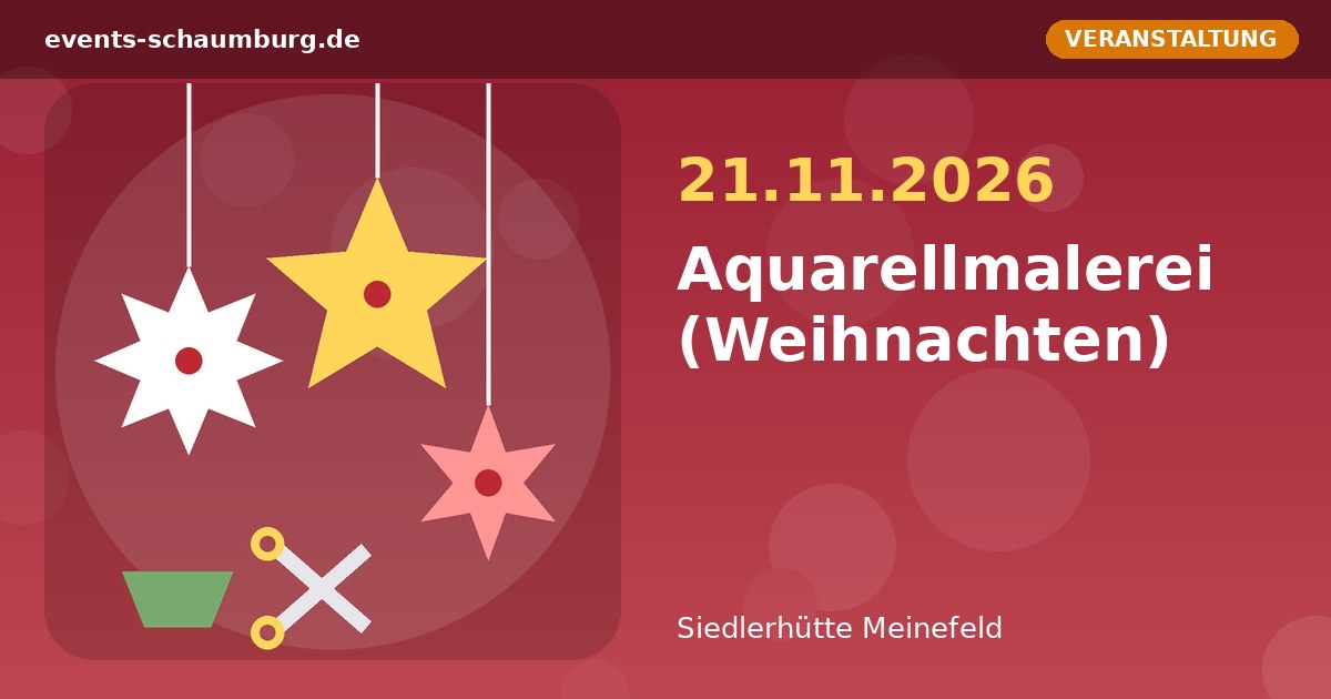 Aquarellmalerei (Weihnachten)