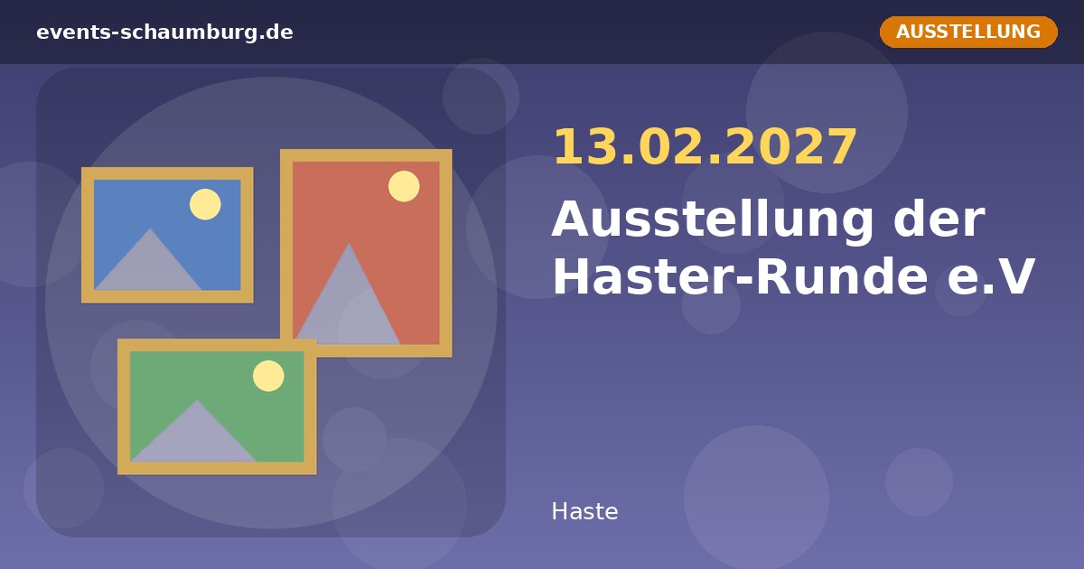 Ausstellung der Haster-Runde e.V
