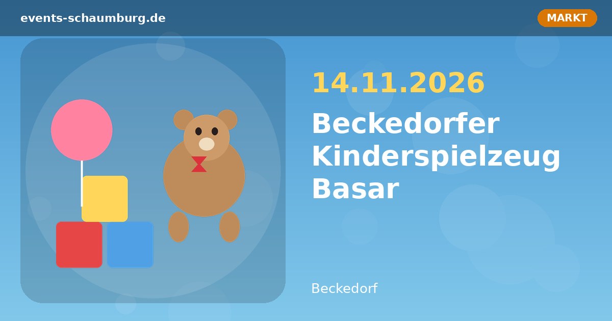 Beckedorfer Kinderspielzeug Basar