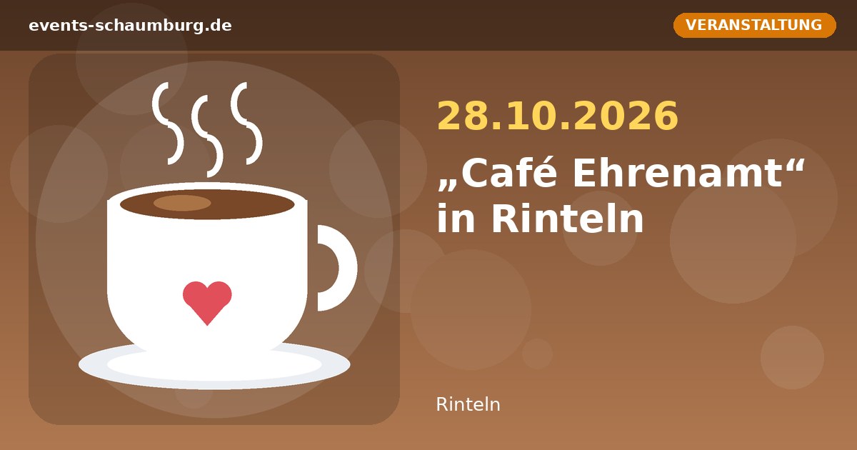 „Café Ehrenamt“ in Rinteln