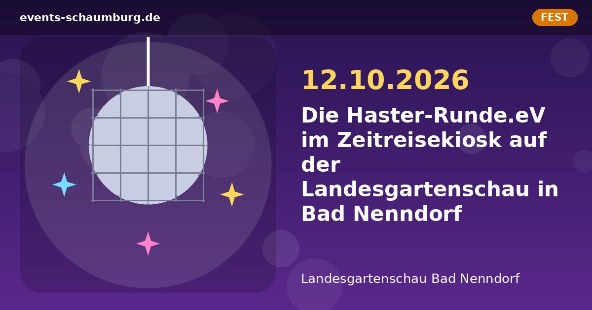 Die Haster-Runde.eV im Zeitreisekiosk auf der Landesgartenschau in Bad Nenndorf