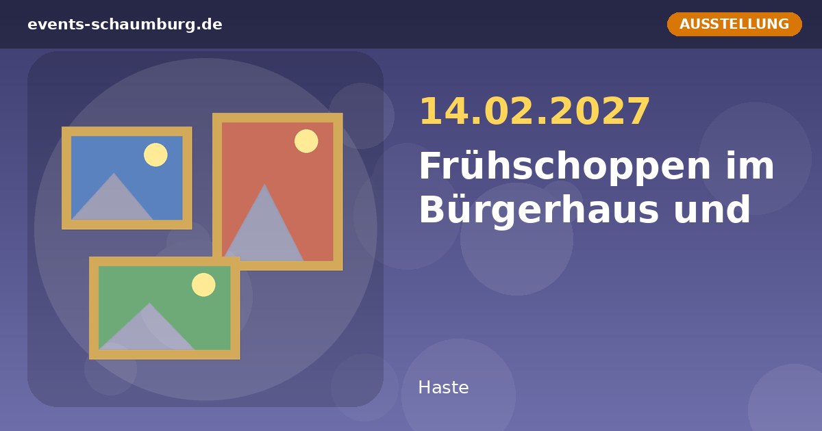 Frühschoppen im Bürgerhaus und