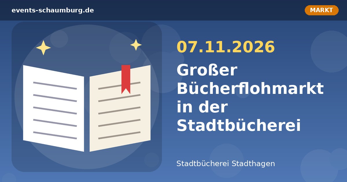 Großer Bücherflohmarkt in der Stadtbücherei