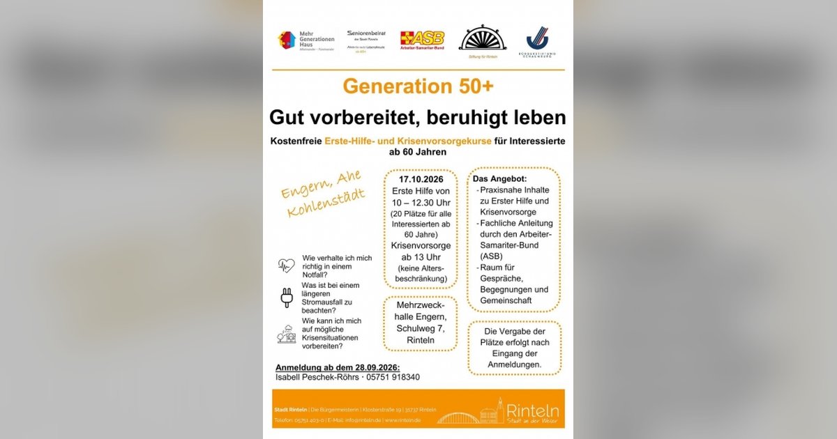 Gut vorbereitet, beruhigt leben