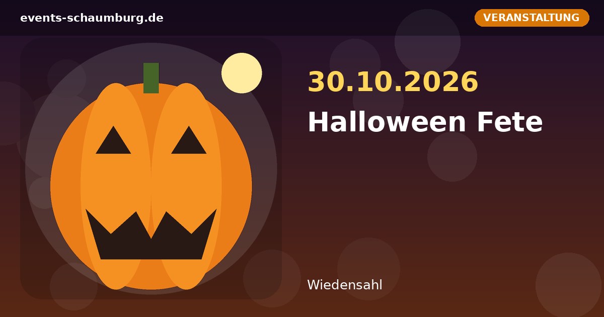 Halloween Fete