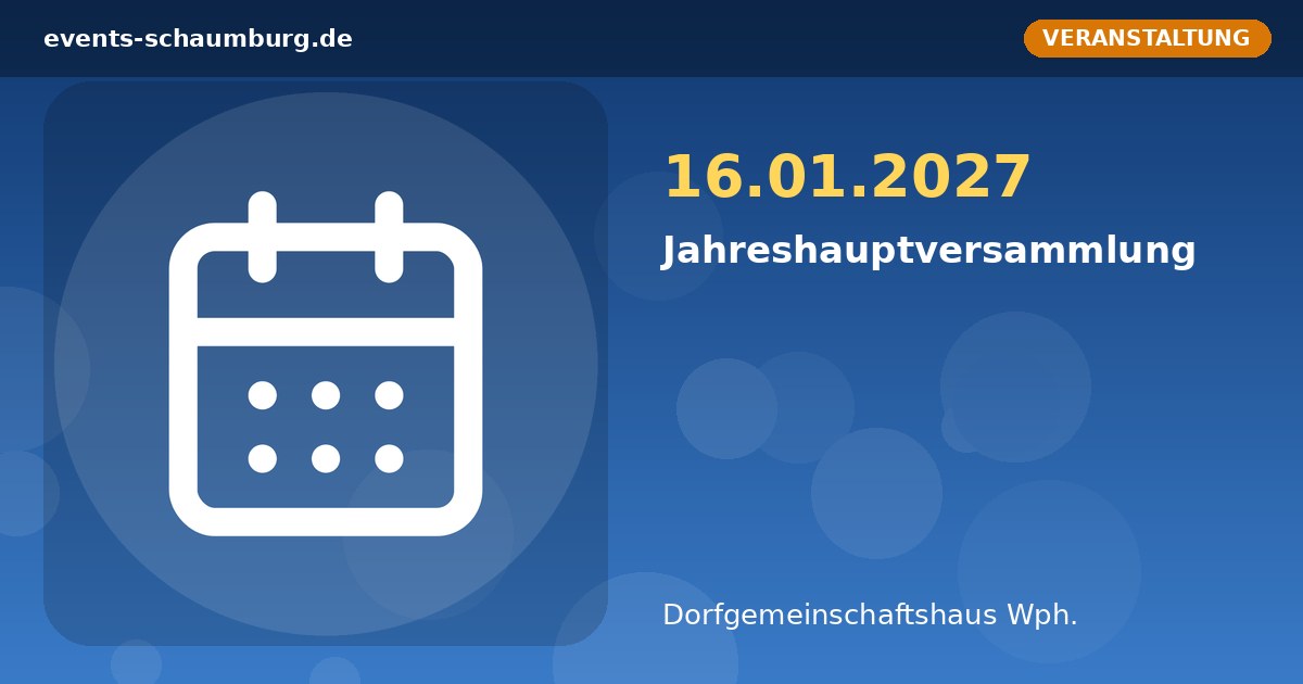 Jahreshauptversammlung