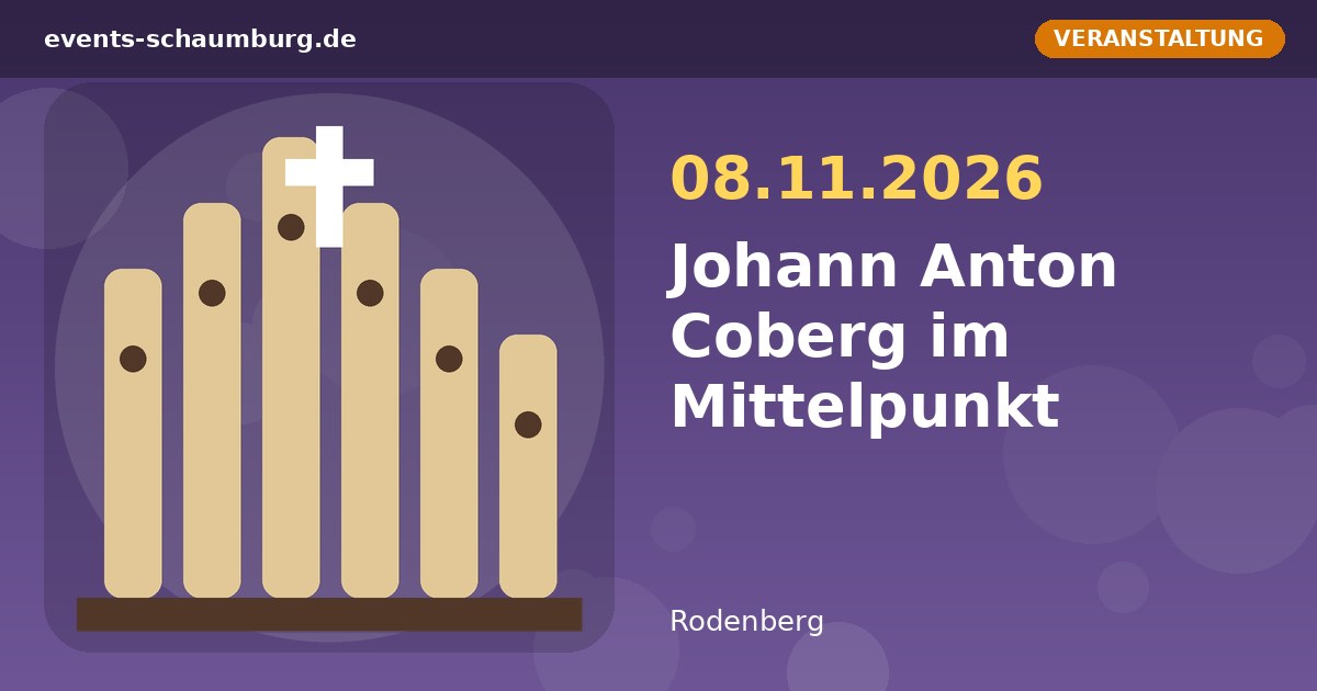 Johann Anton Coberg im Mittelpunkt