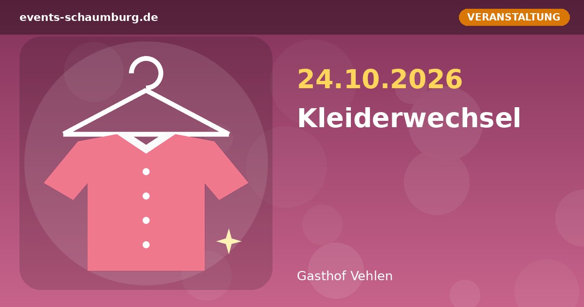 Kleiderwechsel