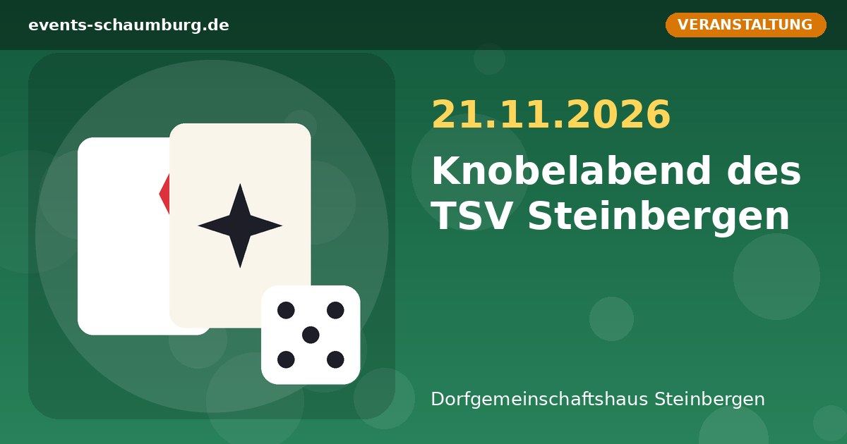 Knobelabend des TSV Steinbergen