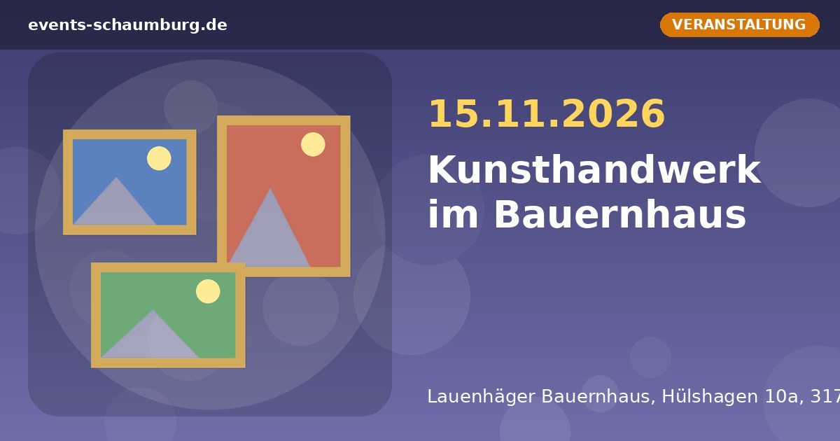 Kunsthandwerk im Bauernhaus