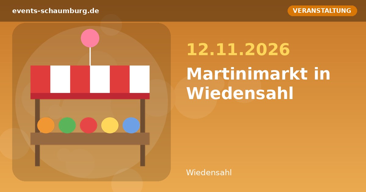 Martinimarkt in Wiedensahl