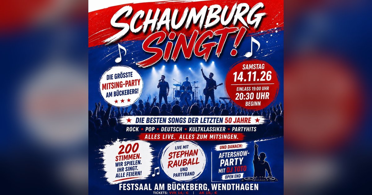 „Schaumburg singt": 200 Stimmen für einen Abend