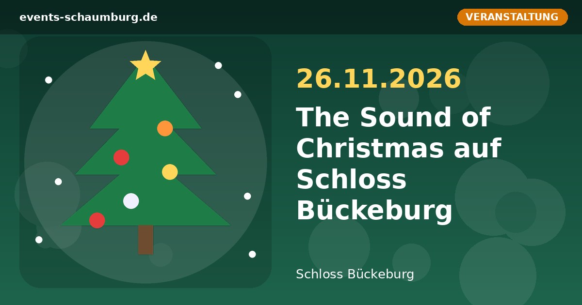 The Sound of Christmas auf Schloss Bückeburg