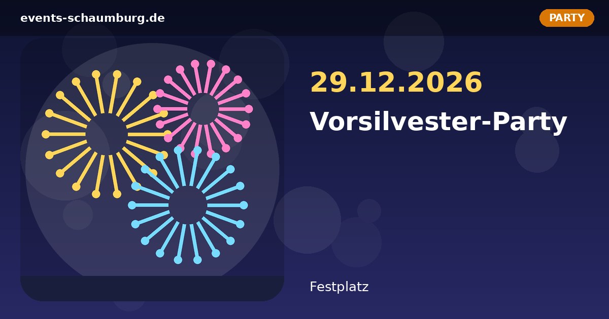 Vorsilvester-Party