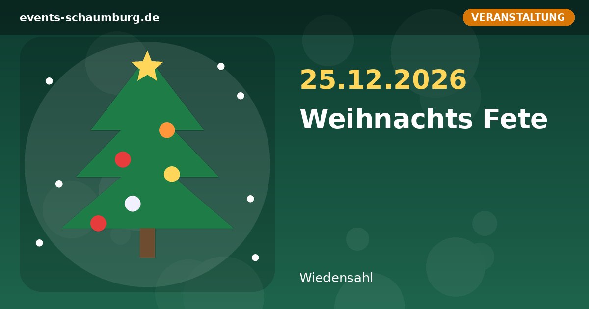 Weihnachts Fete