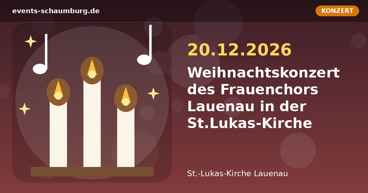 Weihnachtskonzert des Frauenchors Lauenau in der St.Lukas-Kirche