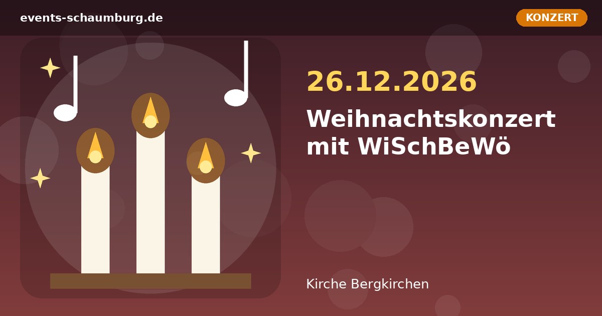 Weihnachtskonzert mit WiSchBeWö