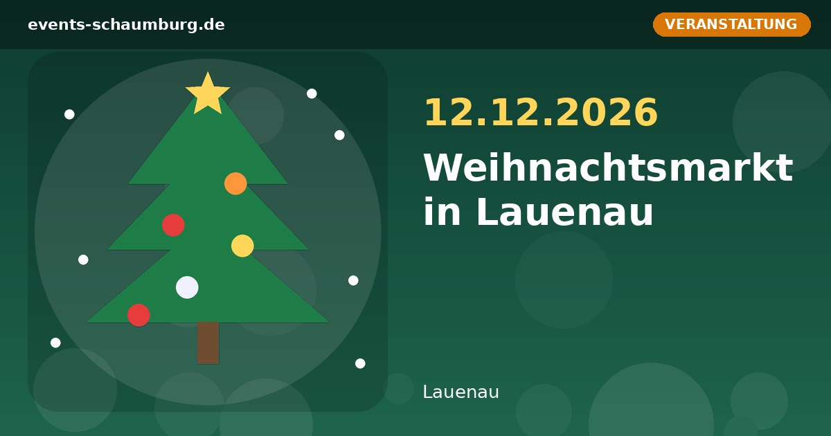 Weihnachtsmarkt in Lauenau