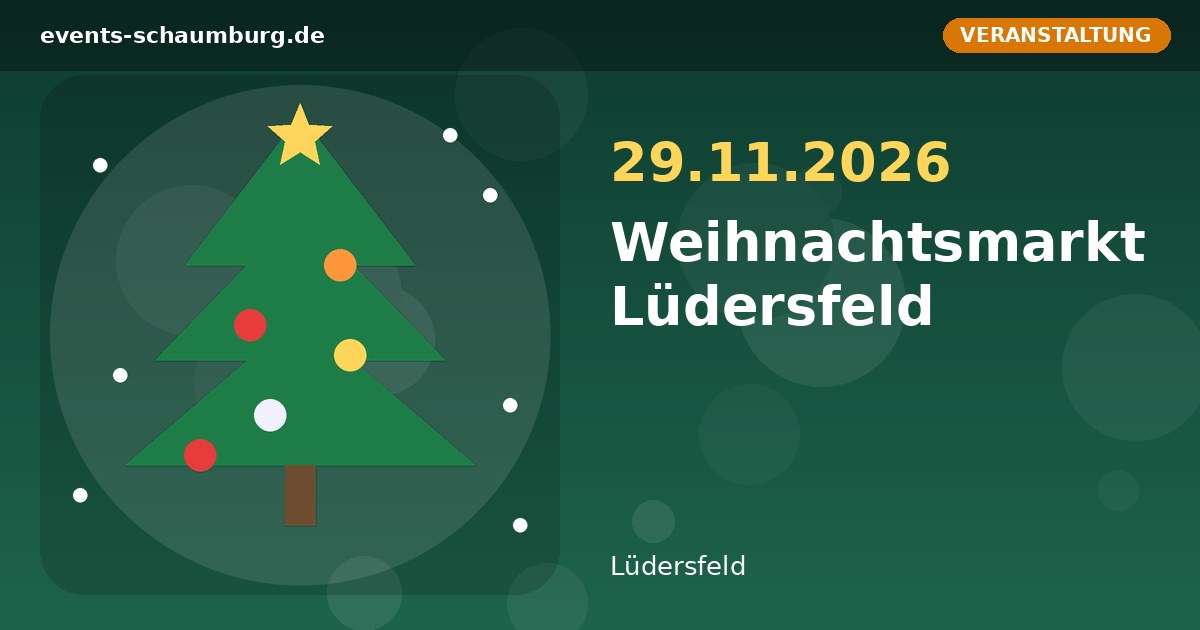 Weihnachtsmarkt Lüdersfeld