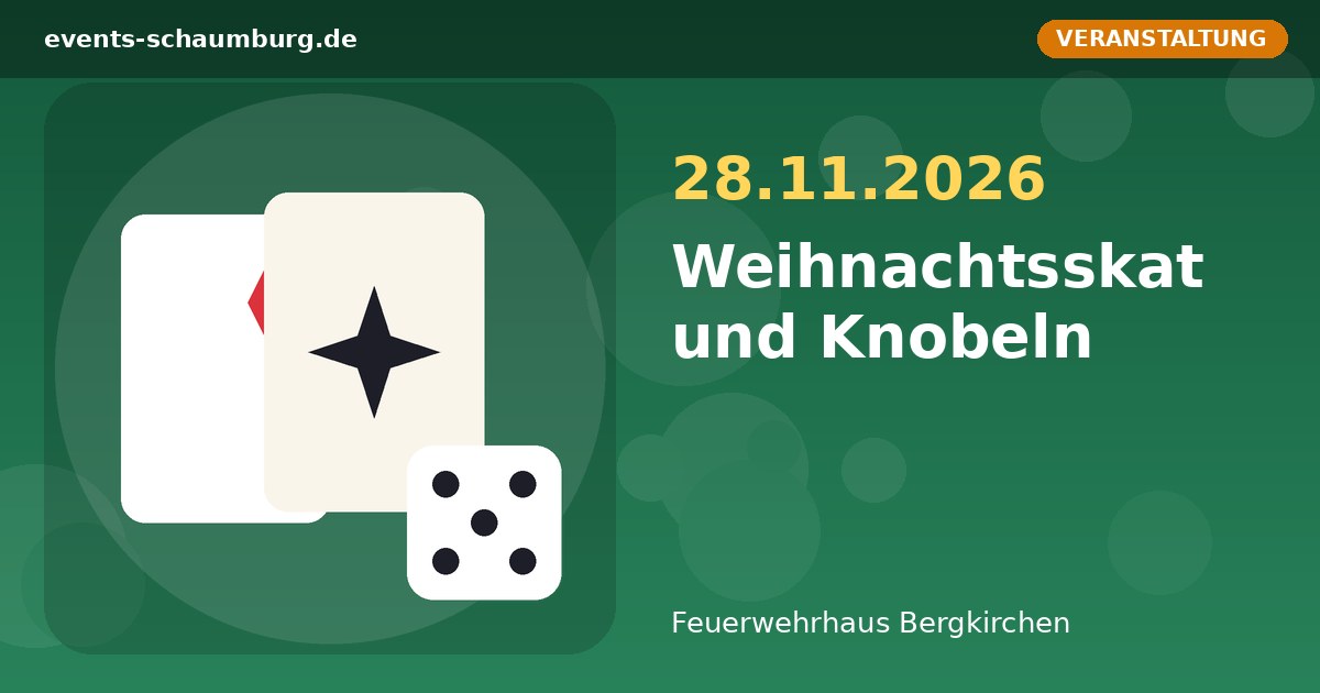 Weihnachtsskat und Knobeln