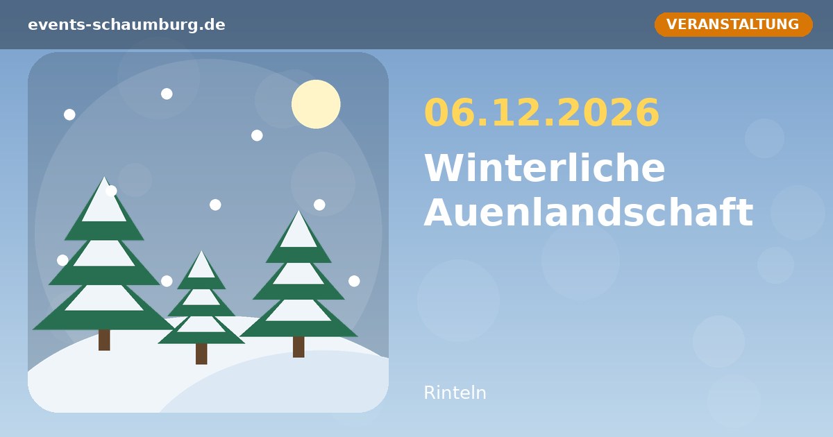 Winterliche Auenlandschaft
