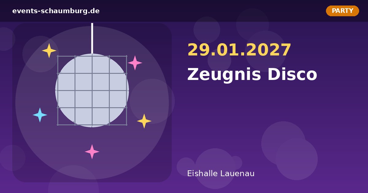 Zeugnis Disco